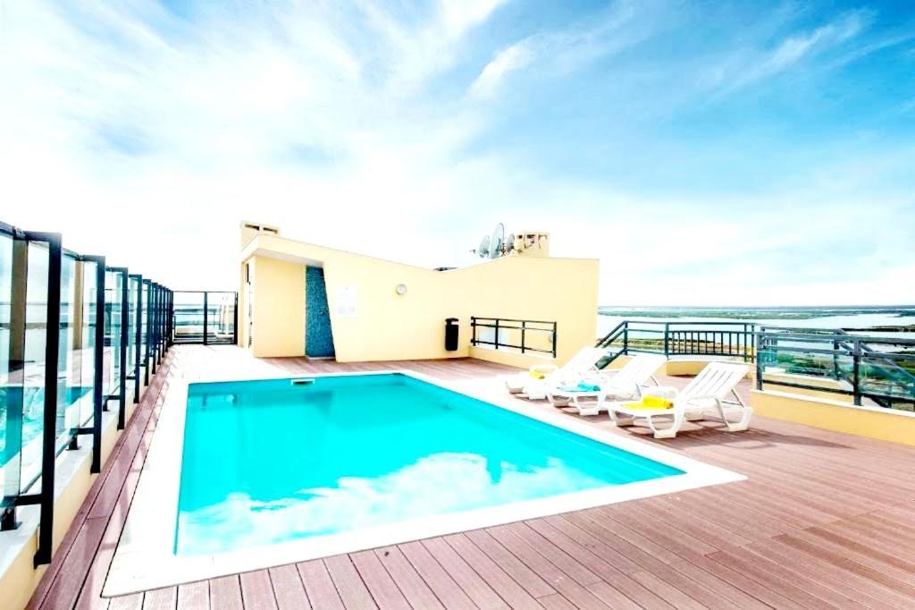A Gaivota Ria Formosa Waterfront Lux Apart With Pool, Olhao, Algarve Kültér fotó